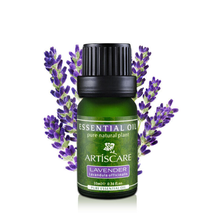 ARTISCARE Lavender Essential Oil, a natural remedy for soothing skin and enhancing your home ambiance.