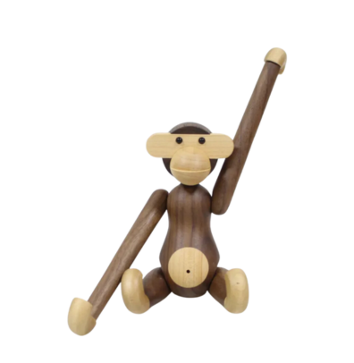 Handcrafted Wooden Monkey Décor, blending artful design with eco-conscious materials for a sustainable home.