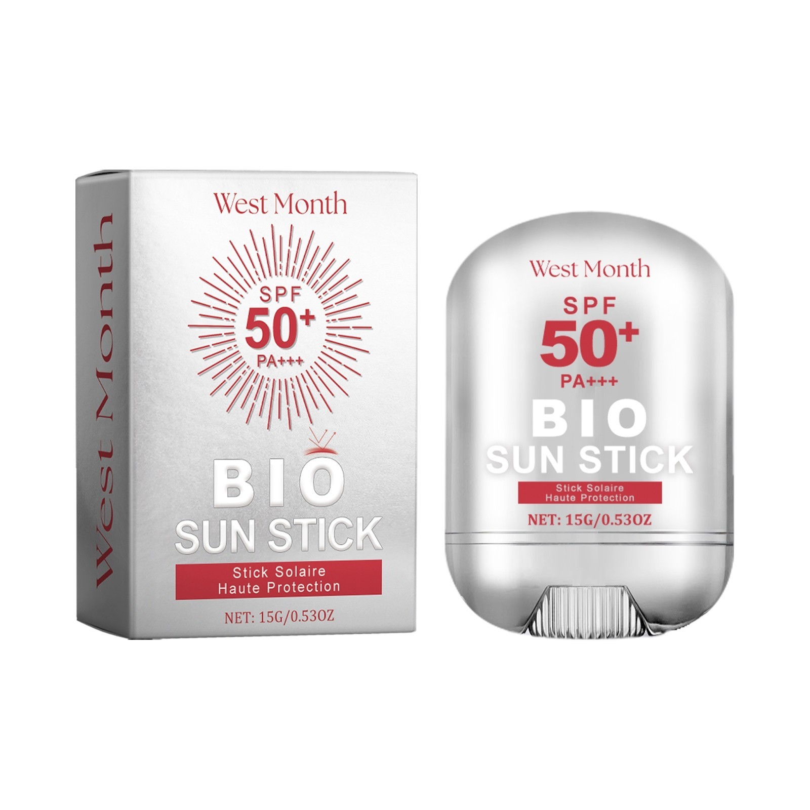 Bio Sun Stick SPF 50+ by West Month, offering broad-spectrum sun protection in a convenient stick form.